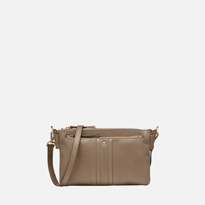 Sac à bandoulière CLAREE FEMME Taupe | GEOX