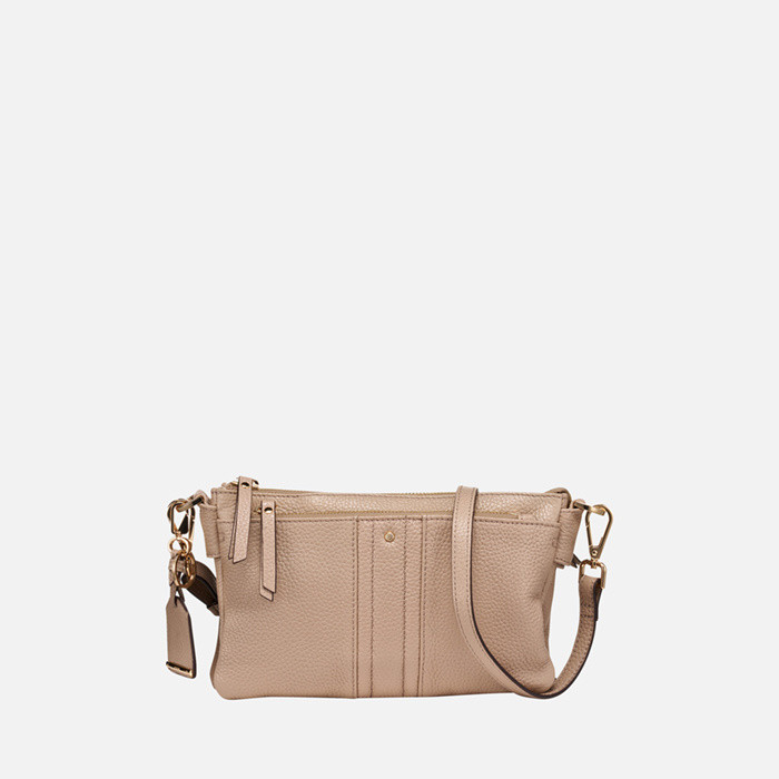 Cross-body bag CLAREE WOMAN Light Taupe | GEOX