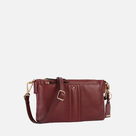 Cross-body bag CLAREE WOMAN Bordeaux - image number 2 | GEOX