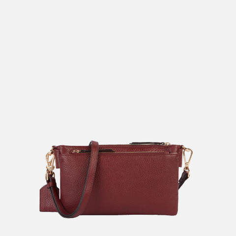 Cross-body bag CLAREE WOMAN Bordeaux - image number 3 | GEOX