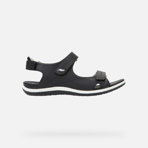 Sandals with straps SANDAL VEGA WOMAN Black - image number 1 | GEOX