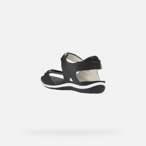 Sandals with straps SANDAL VEGA WOMAN Black - image number 3 | GEOX