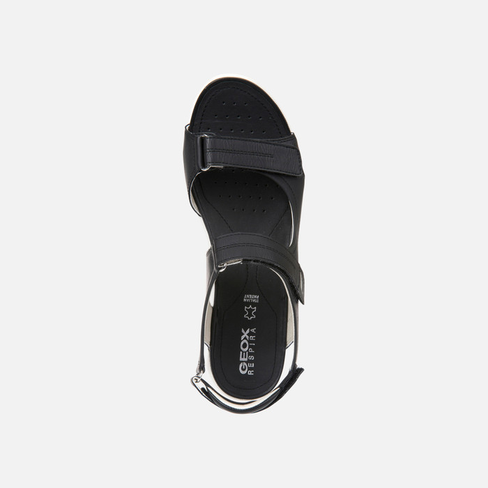Geox® VEGA Woman: Black Sandals