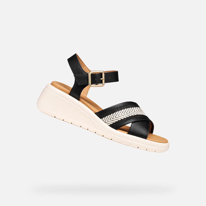 Wedge sandals MELICONIA WOMAN Black | GEOX