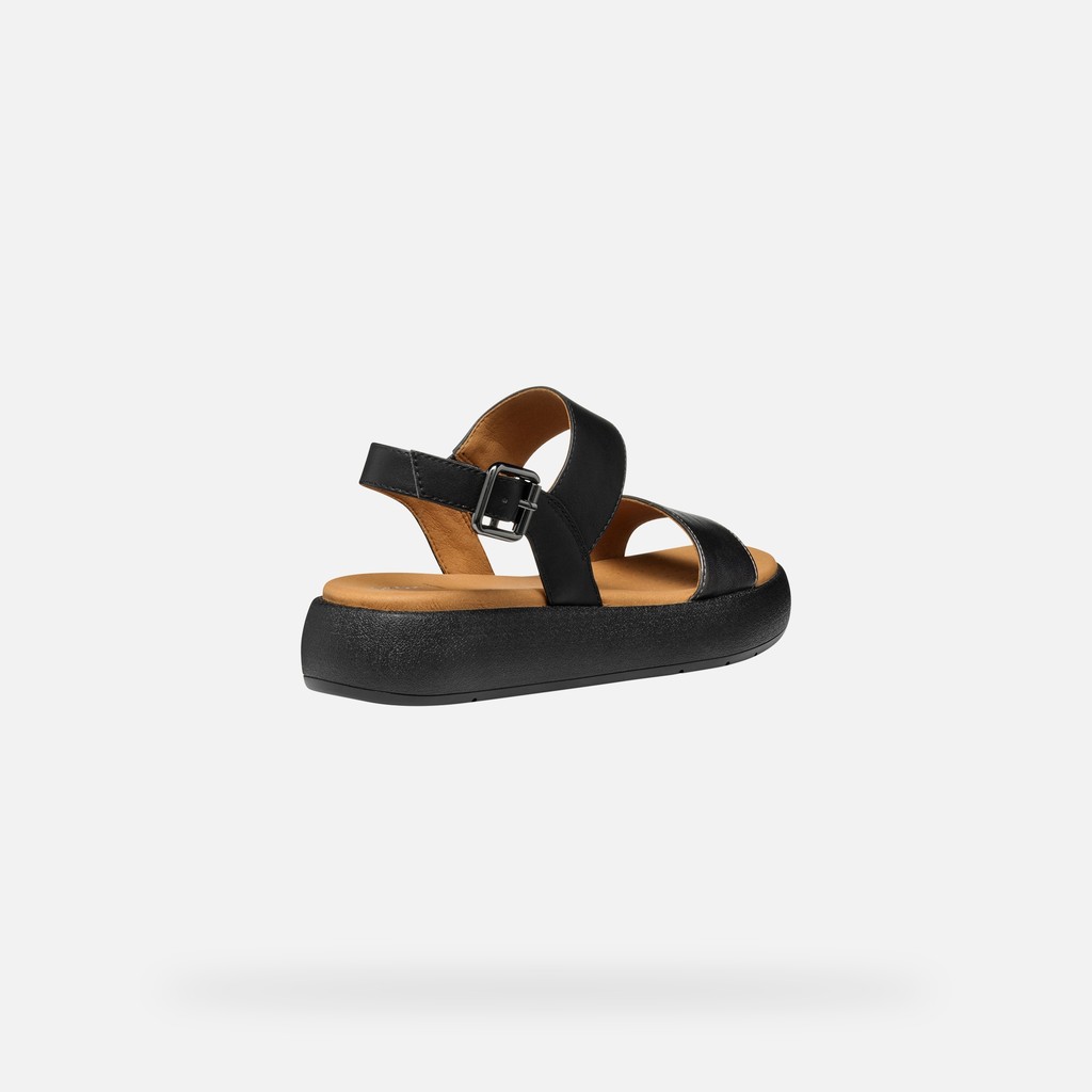 Plateau sandals CAMALEI WOMAN Gun/Black - image number 5 | GEOX