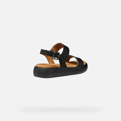 Plateau sandals CAMALEI WOMAN Gun/Black - image number 5 | GEOX