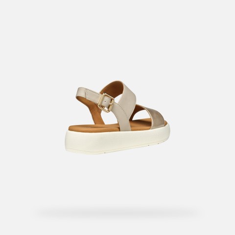 Platform sandals CAMALEI WOMAN Light Gold/Beige - image number 5 | GEOX