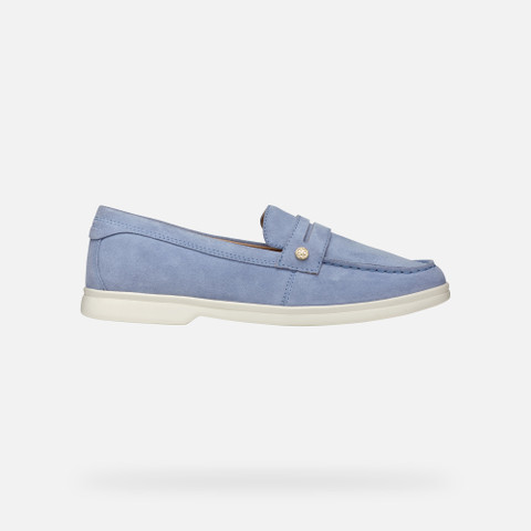 Suede loafers XAND 3 WOMAN Light Blue - image number 1 | GEOX