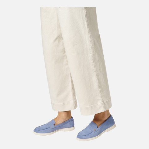 Suede loafers XAND 3 WOMAN Light Blue - image number 2 | GEOX