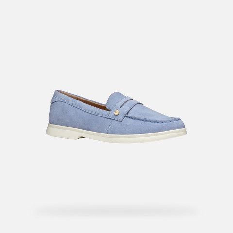 Suede loafers XAND 3 WOMAN Light Blue - image number 3 | GEOX