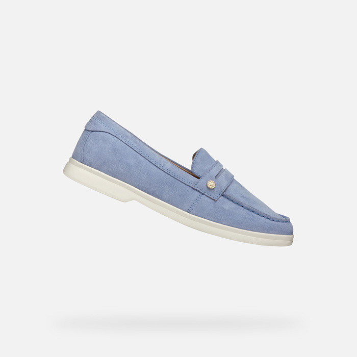 Suede loafers XAND 3 WOMAN Light Blue | GEOX