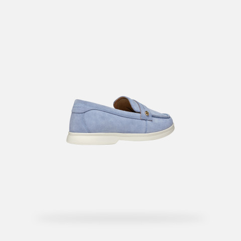 Suede loafers XAND 3 WOMAN Light Blue - image number 5 | GEOX