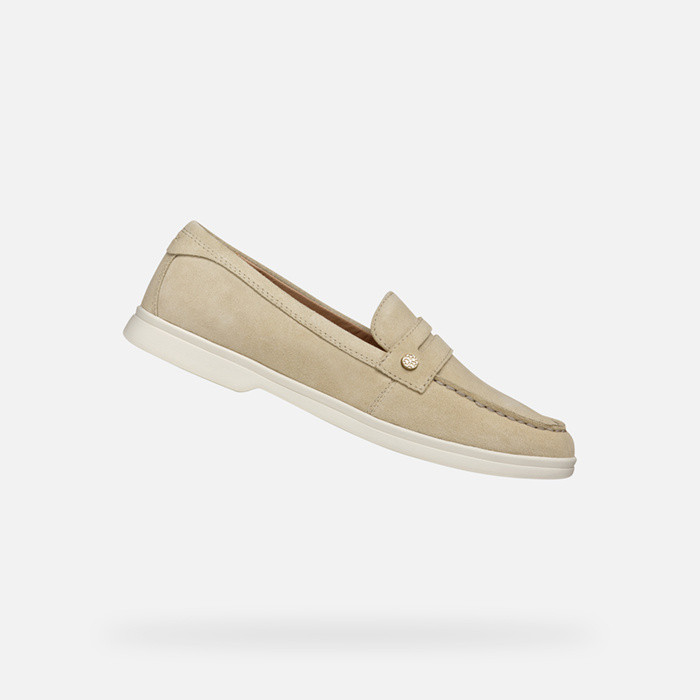 Suede loafers XAND 3 WOMAN Light Taupe | GEOX