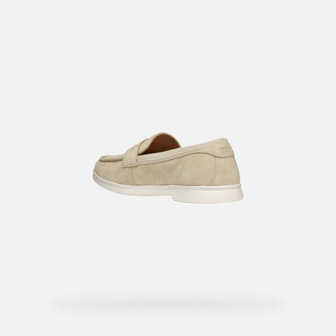 Suede loafers XAND 3 WOMAN Light Taupe - image number 4 | GEOX