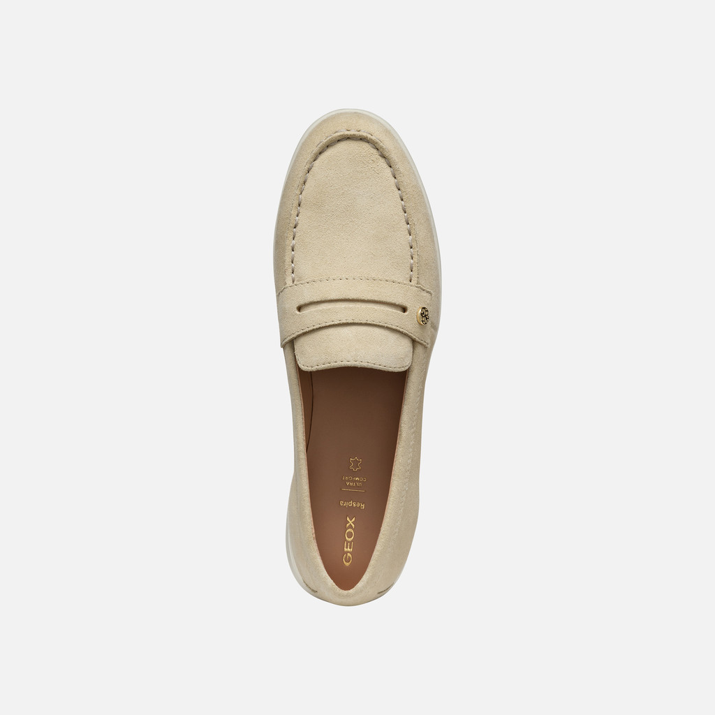 Suede loafers XAND 3 WOMAN Light Taupe - image number 6 | GEOX