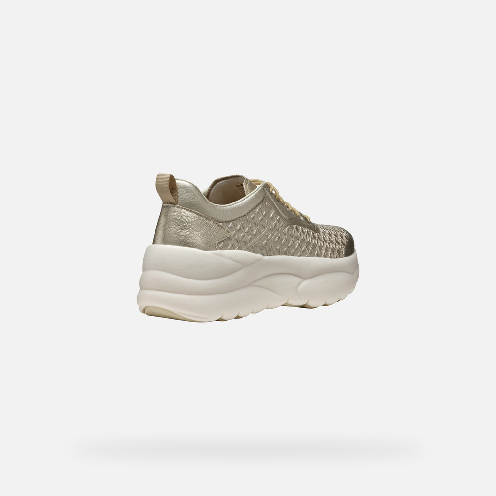 Platform trainers XTORS WOMAN Light Gold - image number 4 | GEOX
