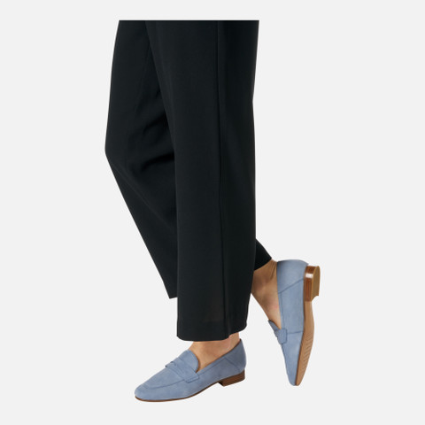 Suede loafers MANTINEA WOMAN Light Blue - image number 2 | GEOX