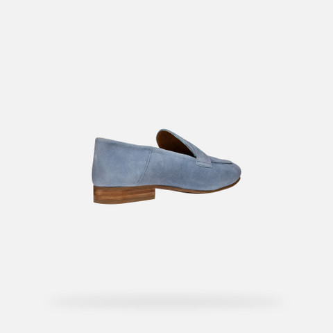 Suede loafers MANTINEA WOMAN Light Blue - image number 5 | GEOX