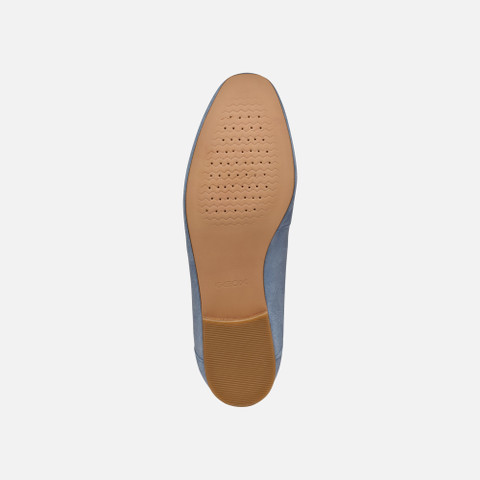 Suede loafers MANTINEA WOMAN Light Blue - image number 7 | GEOX