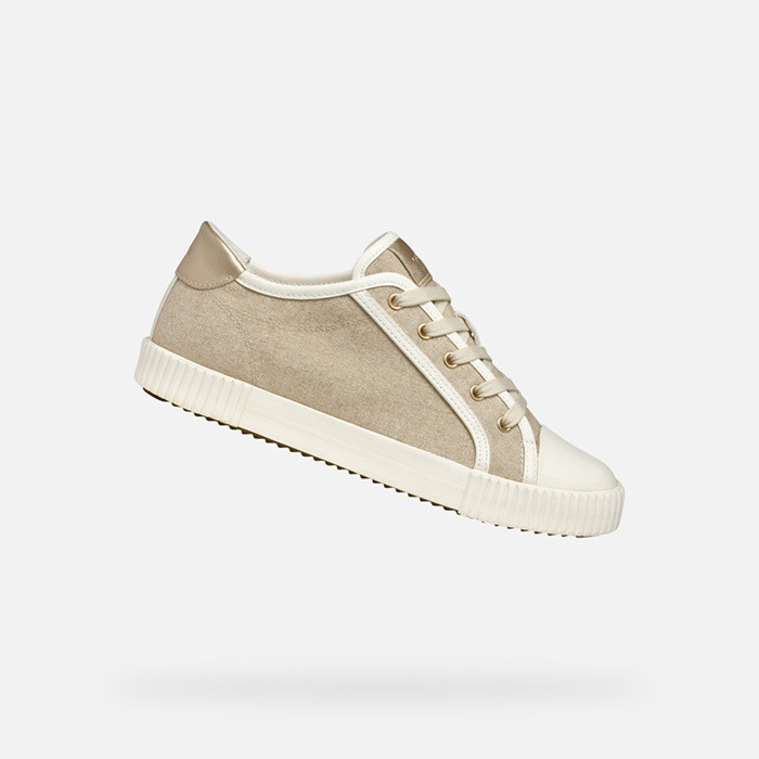 Baskets basse BLOMIEE FEMME Beige clair/Blanc | GEOX