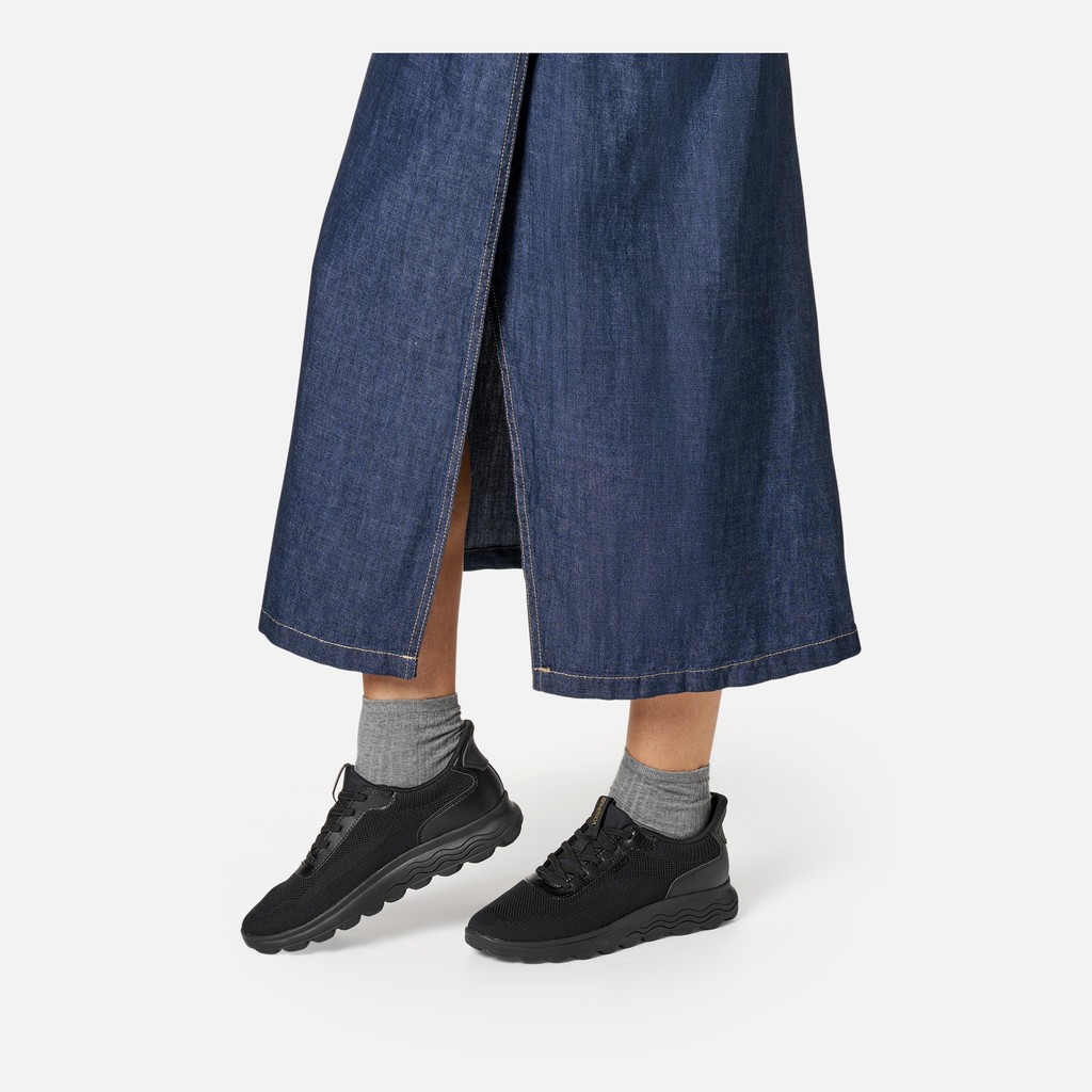 Slip in sneakers SPHERICA PLUS WOMAN Black - image number 2 | GEOX