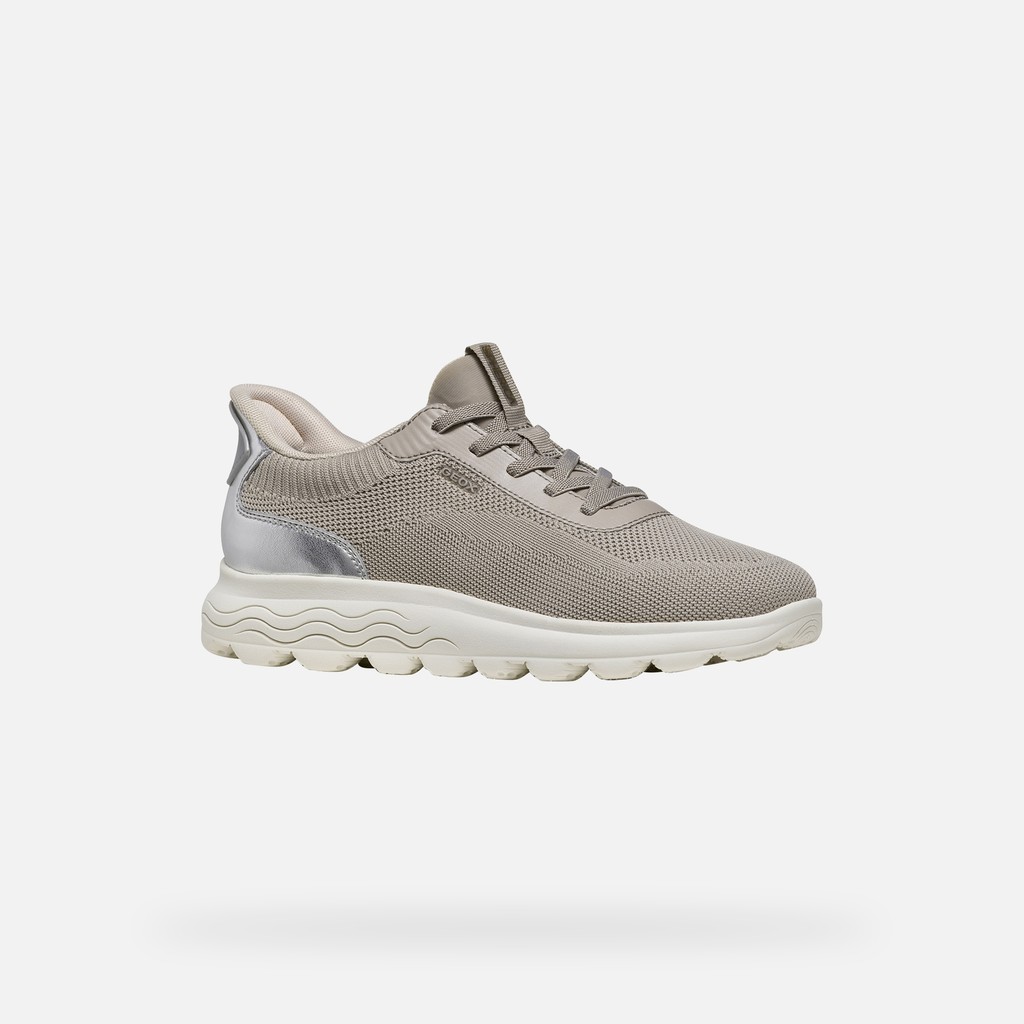 Slip in sneakers SPHERICA PLUS WOMAN Rock/Silver - image number 3 | GEOX