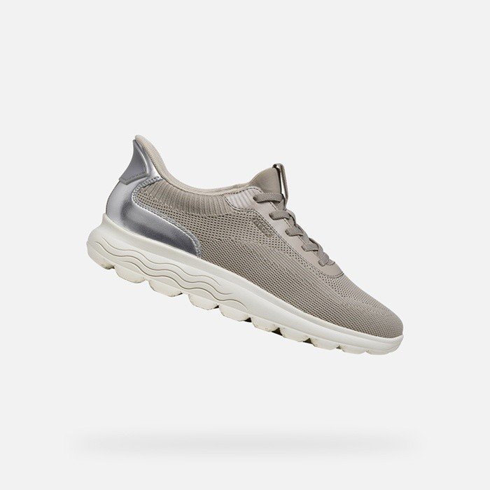 Baskets slip in SPHERICA PLUS FEMME Gris/Argent | GEOX