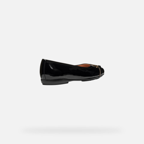 Patent leather ballerina flats ANNYTAH WOMAN Black - image number 4 | GEOX