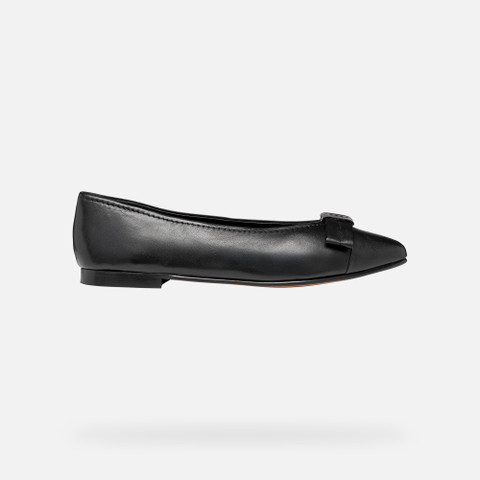 Pointed toe ballet flats MILLIANEE WOMAN Black - image number 1 | GEOX