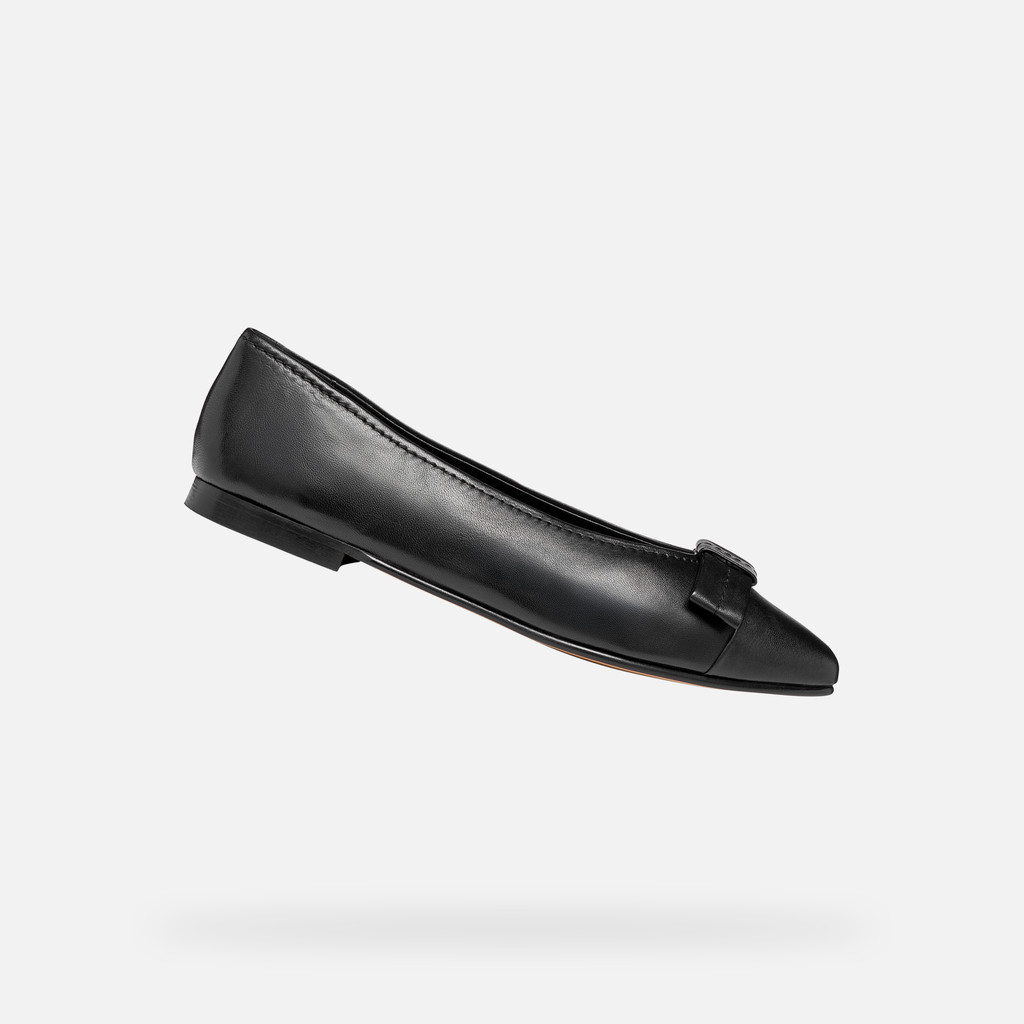 Pointed toe ballet flats MILLIANEE WOMAN Black - image number 0 | GEOX