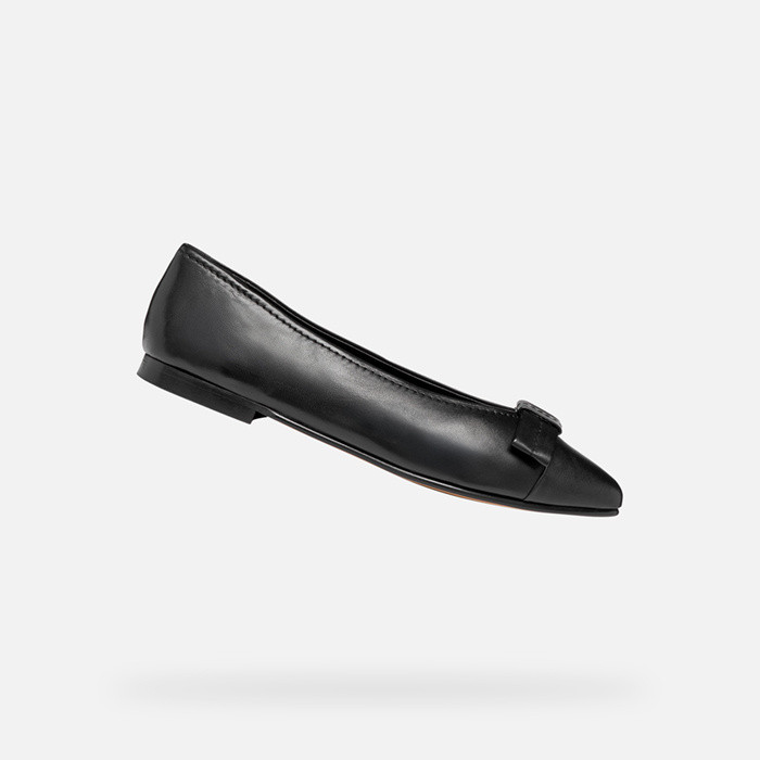 Pointed toe ballet flats MILLIANEE WOMAN Black | GEOX