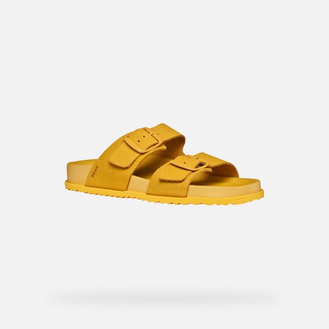 Slides shoes SANDYBETT WOMAN Dark Yellow - image number 3 | GEOX