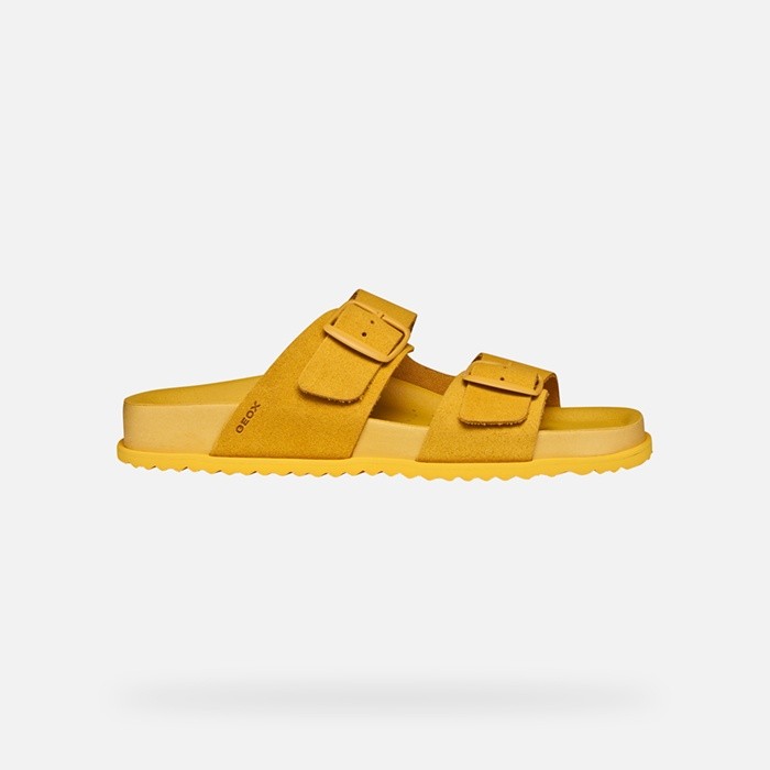 Slides shoes SANDYBETT WOMAN Dark Yellow | GEOX