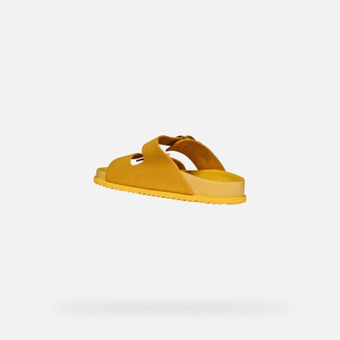 Slides shoes SANDYBETT WOMAN Dark Yellow - image number 4 | GEOX