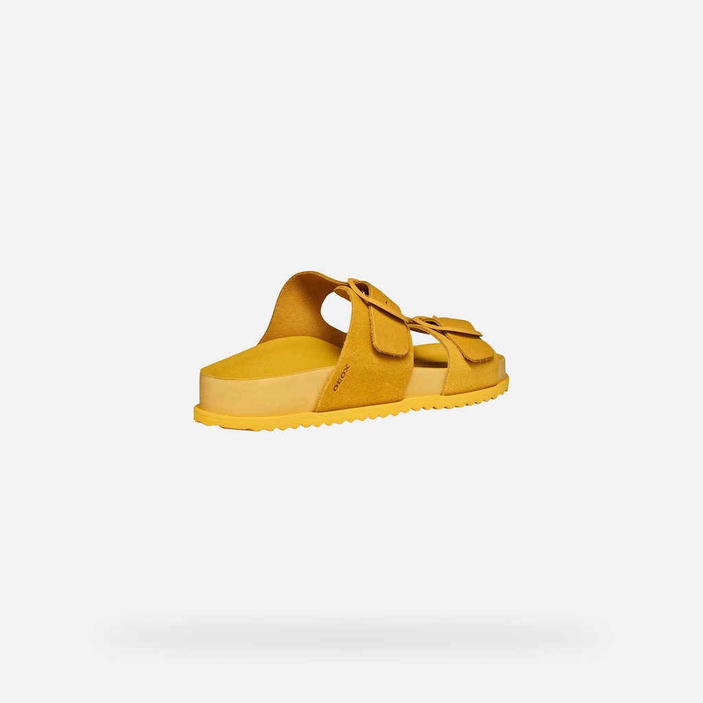 Slides shoes SANDYBETT WOMAN Dark Yellow - image number 5 | GEOX