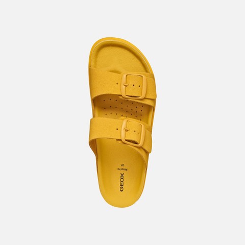 Slides shoes SANDYBETT WOMAN Dark Yellow - image number 6 | GEOX