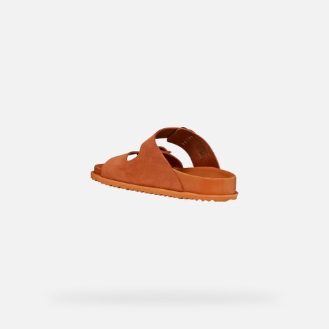 Slides shoes SANDYBETT WOMAN Brick - image number 3 | GEOX