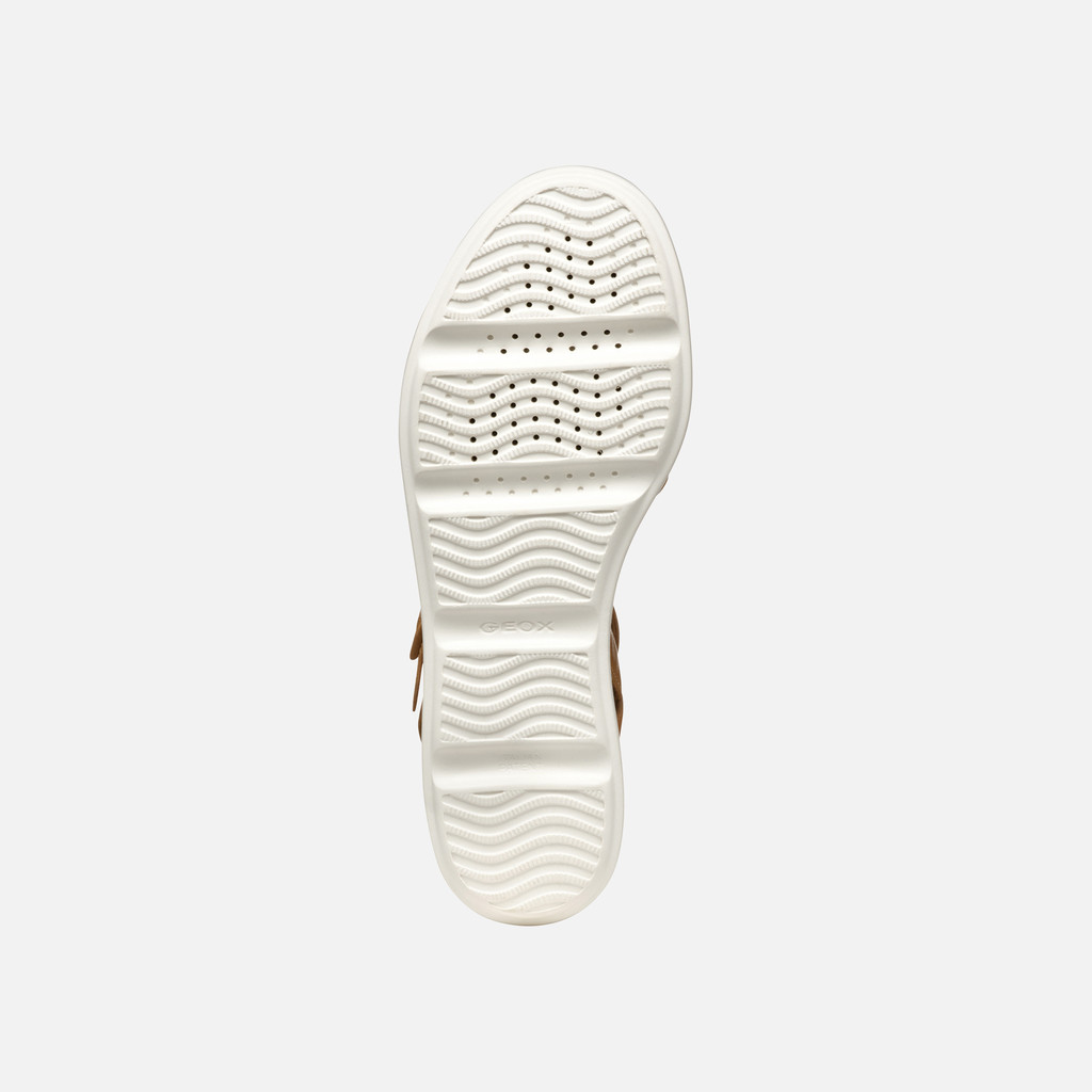 Wedge sandals PISA WOMAN Camel/Papyrus - image number 7 | GEOX