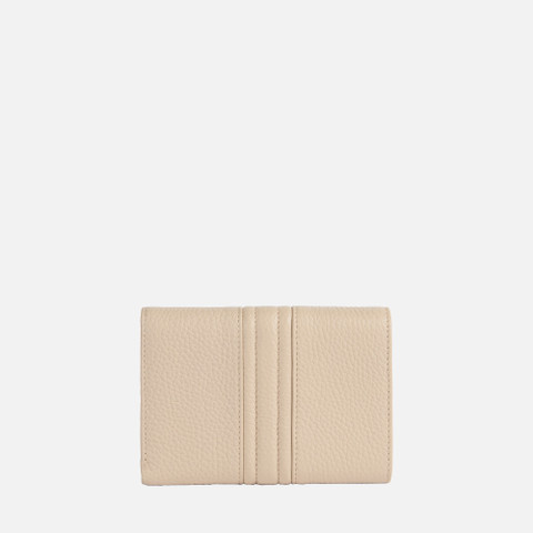 Portefeuille en cuir WALLET FEMME Blanc cassé - image number 2 | GEOX