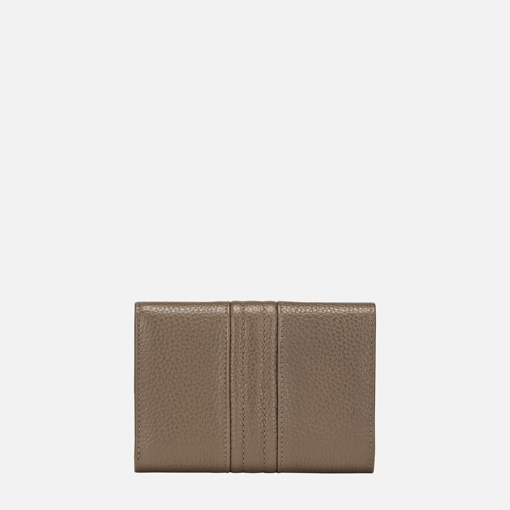 Cartera de piel WALLET MUJER Gris pardo - image number 2 | GEOX