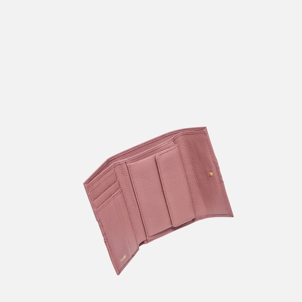 Portemonnaie aus Leder WALLET DAME Altrosa - image number 3 | GEOX