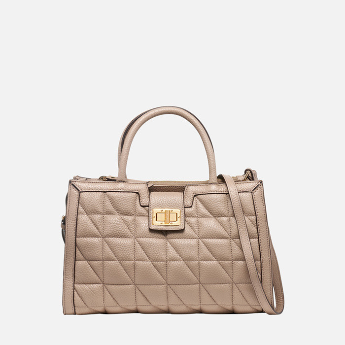 Handbag LEONORY WOMAN Light Taupe | GEOX