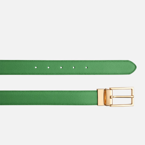 Leather belt BELT WOMAN Orange/Green - image number 2 | GEOX