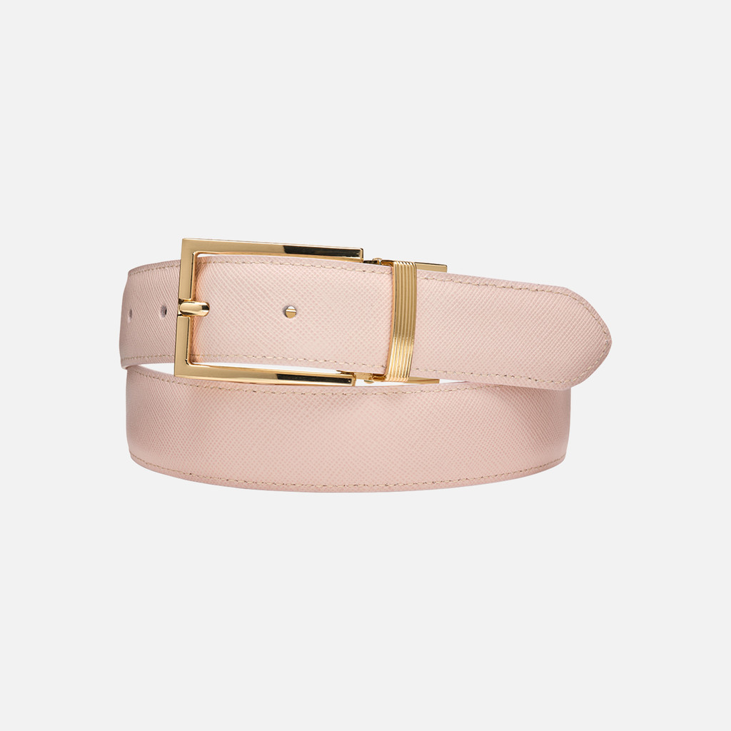 leather belt BELT WOMAN Beige/White - image number 0 | GEOX