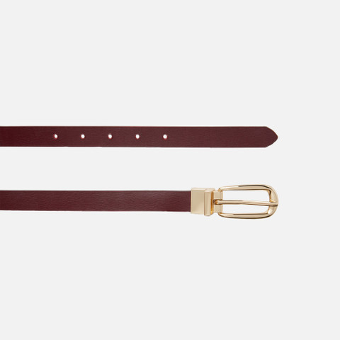 Reversible belt BELT WOMAN Bordeaux/Off white - image number 1 | GEOX