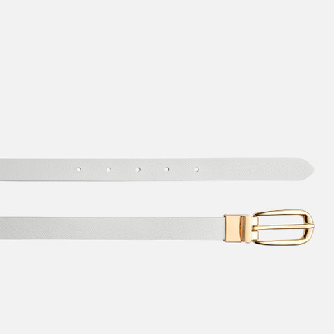 leather belt BELT WOMAN White/Papyrus - image number 1 | GEOX