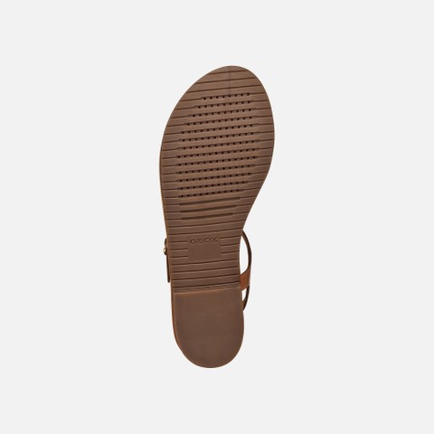 Flat sandals SOZY S WOMAN Rose Gold/Camel - image number 2 | GEOX