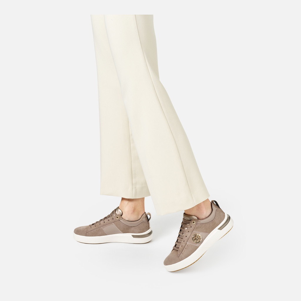 Low top sneakers DALYLA WOMAN Taupe - image number 1 | GEOX