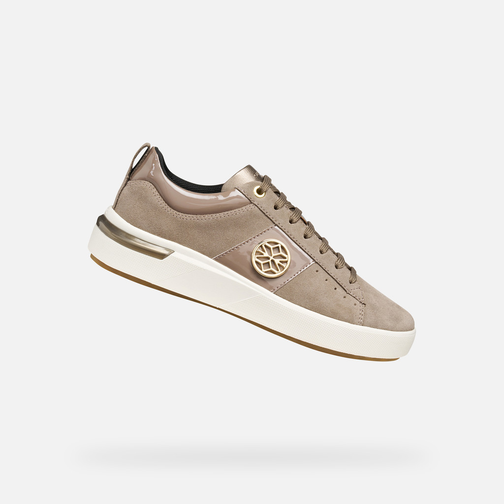 Low top sneakers DALYLA WOMAN Taupe - image number 0 | GEOX