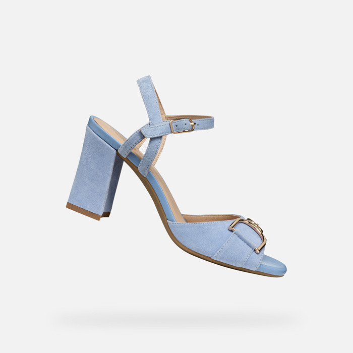 High-heeled sandals NEW ERAKLIA 80 WOMAN Light Blue | GEOX